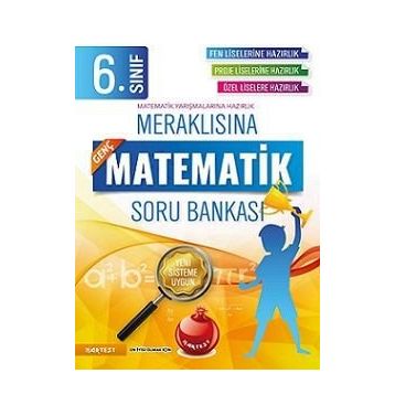 6. Sınıf Matematik Soru Bankası Fen Liselerine Hazırlık Meraklısına-Nartest Yayınları