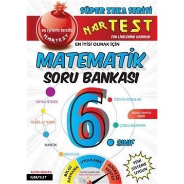 6. Sınıf Matematik Soru Bankası Fen Liselerine Hazırlık Meraklısına-Nartest Yayınları