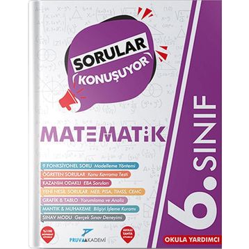 6. Sınıf Matematik Sorular Konuşuyor Soru Bankası-Pruva Akademi Yayınları