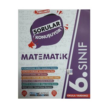 6. Sınıf Matematik Sorular Konuşuyor Soru Bankası-Pruva Akademi Yayınları