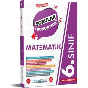 6. Sınıf Matematik Sorular Konuşuyor Soru Bankası-Pruva Akademi Yayınları