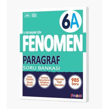6. Sınıf Paragraf A Soru Bankası Fenomen Yayınları