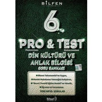 6.Sınıf ProTest Din Kültürü ve Ahlak Bilgisi Soru Bankası - Bilfen Yayınları