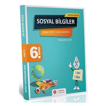 6.Sınıf Sosyal Bilgiler Konu Özetli Soru Bankası Seti Sonuç Yayınları