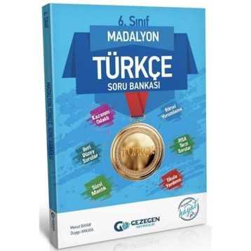 6. Sınıf Türkçe Madalyon Soru Bankası-Gezegen Yayınları