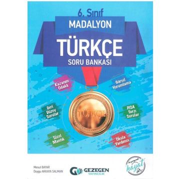 6. Sınıf Türkçe Madalyon Soru Bankası-Gezegen Yayınları