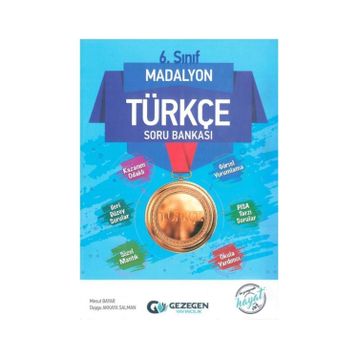 6. Sınıf Türkçe Madalyon Soru Bankası-Gezegen Yayınları