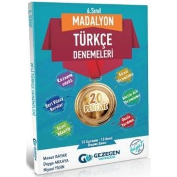 6. Sınıf Türkçe Madalyon Soru Bankası-Gezegen Yayınları