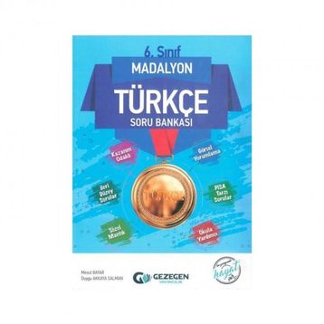 6. Sınıf Türkçe Madalyon Soru Bankası-Gezegen Yayınları