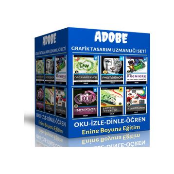 6 Süper Kitap Adobe Grafik Tasarım Uzmanlığı Seti