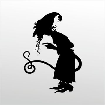 60 cm Cadı Folyo Sticker