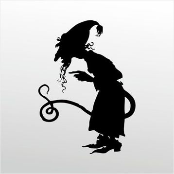 60 cm Cadı Folyo Sticker