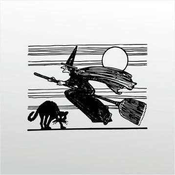 60 cm Cadı Folyo Sticker