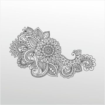 60 cm Çiçek Deseni Folyo Sticker
