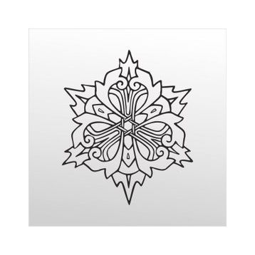60 cm Çiçek Deseni Folyo Sticker