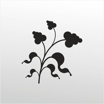 60 cm Çiçek Folyo Sticker