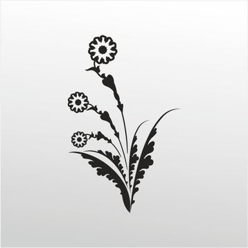 60 cm Çiçek Folyo Sticker