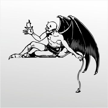 60 cm Folyo Şeytan Sticker