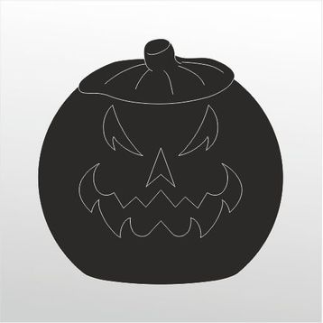 60 cm Kızgın Kabak Folyo Sticker