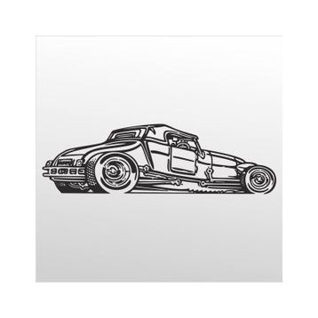 60 cm Klasik Araba Folyo Sticker
