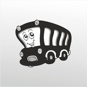 60 cm Minibüs Folyo Sticker