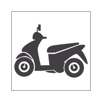 60 cm Motorsiklet Folyo Sticker