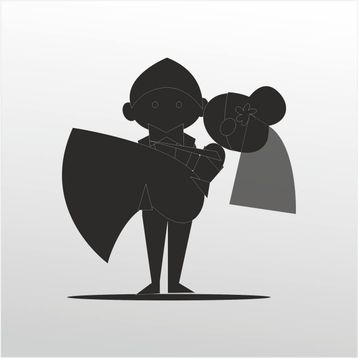 60 cm Mutlu Çocuk Folyo Sticker
