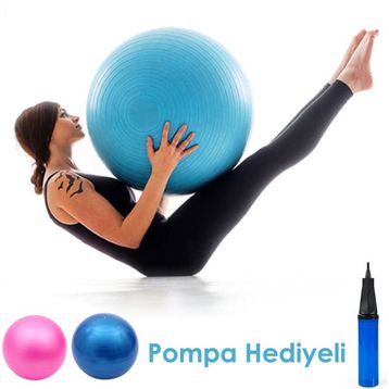 65 cm Pilates Topu ve Pompa Seti