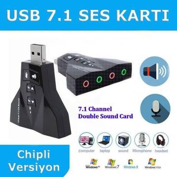 7.1 Usb Ses Kartı Çevirici Dönüştürücü