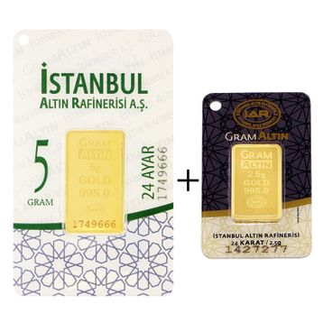 7.5 gr 24 Ayar Külçe Altın