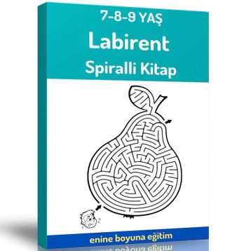 7-9 Yaş İçin Labirent Kitabı - Enine Boyuna Eğitim