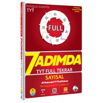 7 Adımda TYT Full Tekrar Soru Bankası-Sayısal-Tonguç Akademi Yayınları