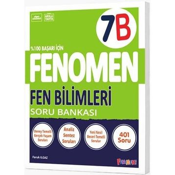 7 B Fen Bilimleri Soru Bankası Fenomen Yayınları
