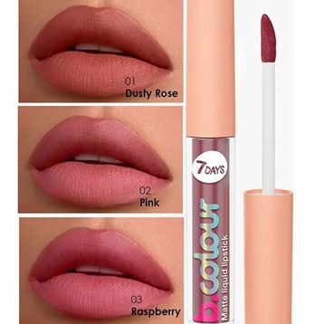 7 Days B.Colour 02 Pink Mat Likit Ruj