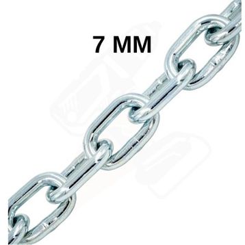 7 mm Galvaniz Kaplı Zincir