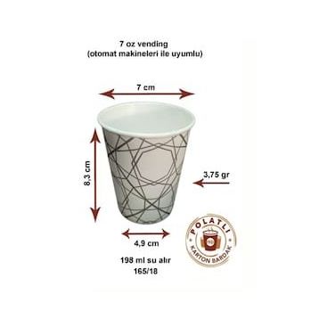 7 Oz 3000'li Karton Bardak