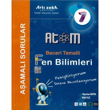 7. Sınıf Atom Fen Bilimleri Aşamalı Soru Bankası Artı Zeka Yayınları