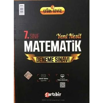 7. Sınıf Çetin Ceviz Omega 3 Matematik Soru Bankası ve Deneme Tek Kitap-Artıbir Yayınları