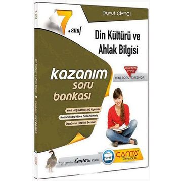 7. Sınıf Din Kültürü ve Ahlak Bilgisi Kazanım Soru Bankası Çanta Yayınları