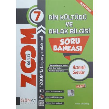 7. Sınıf Din Kültürü Zoom Soru Bankası Günay Yayınları