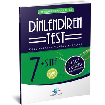 7. Sınıf Dinlendiren Test Eker Test Yayınları