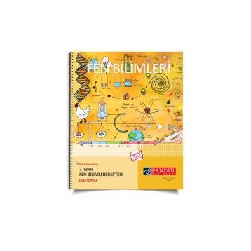 7. Sınıf Fen Bilimleri Defteri Pandül Yayınları