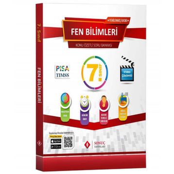7.Sınıf Fen Bilimleri Konu Özetli Soru Bankası Seti Sonuç Yayınları