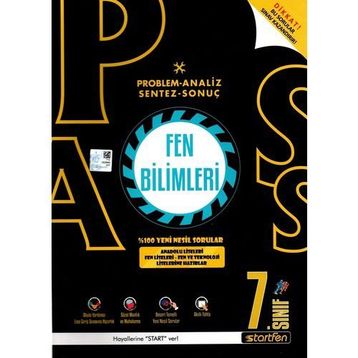 7. Sınıf Fen Bilimleri Pass Soru Bankası-Startfen Yayınları