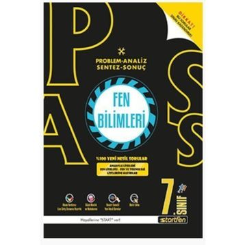 7. Sınıf Fen Bilimleri Pass Soru Bankası-Startfen Yayınları
