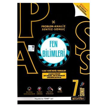 7. Sınıf Fen Bilimleri Pass Soru Bankası-Startfen Yayınları