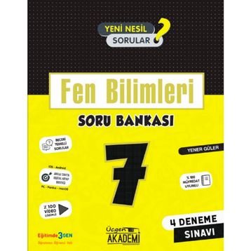 7. Sınıf Fen Bilimleri Soru Bankası-Üçgen Akademi Yayınları
