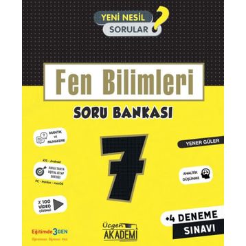 7. Sınıf Fen Bilimleri Soru Bankası-Üçgen Akademi Yayınları