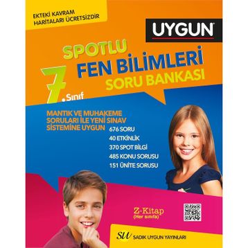 7. Sınıf Fen Bilimleri Spotlu Soru Bankası Sadık Uygun Yayınları