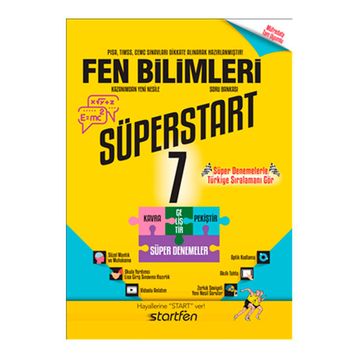 7. Sınıf Fen Bilimleri Süperstart Soru Bankası - Startfen Yayınları